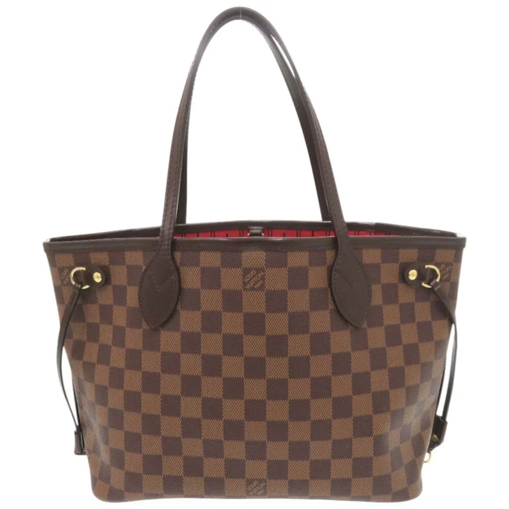 LOUIS VUITTON Authentic Brown Damier Neverfull PM Tote Bag - Picture 1 of 10